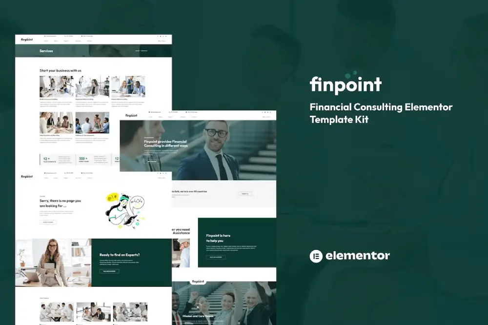 Finpoint: Elementor Template Kit for Financial Consulting Services