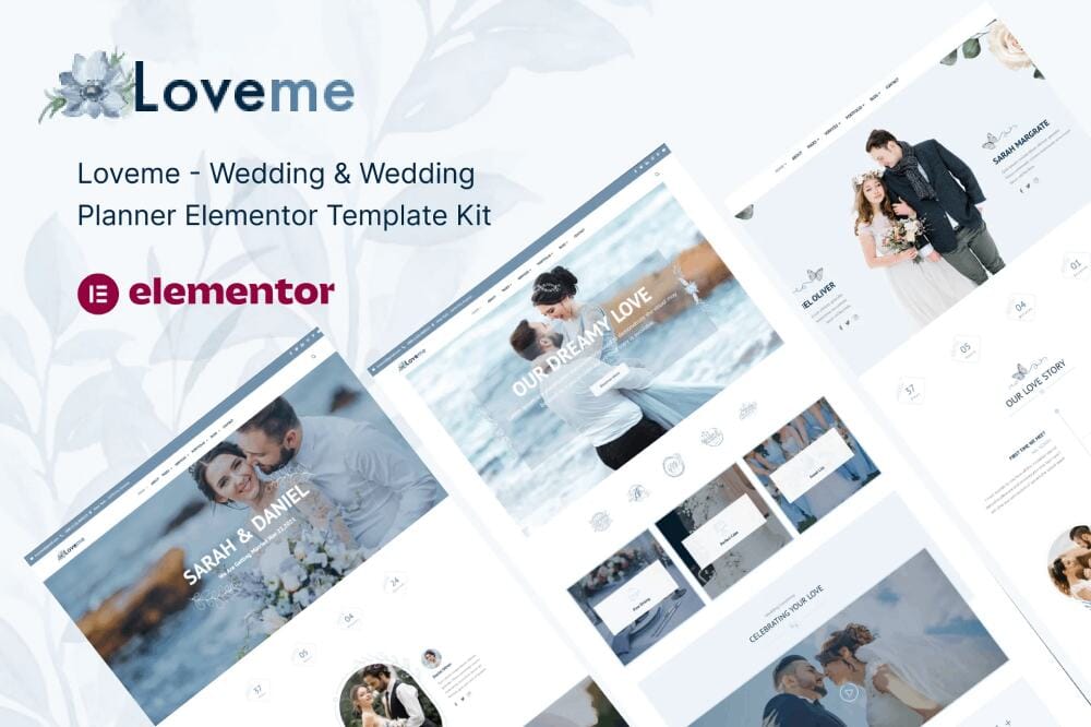 Loveme: Elementor Template Kit for Wedding & Wedding Planners