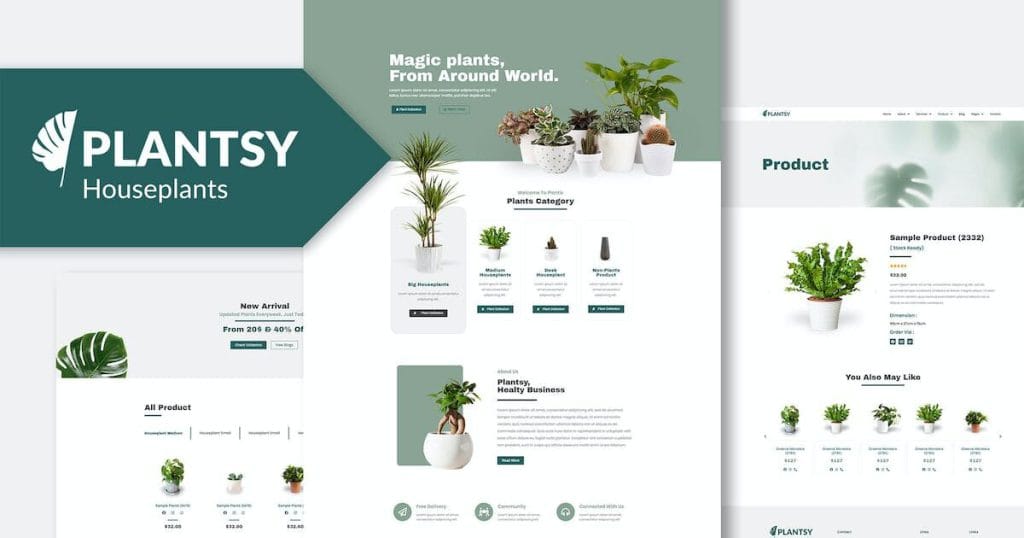 Plantsy: Elementor Template Kit for Houseplants & Indoor Gardening