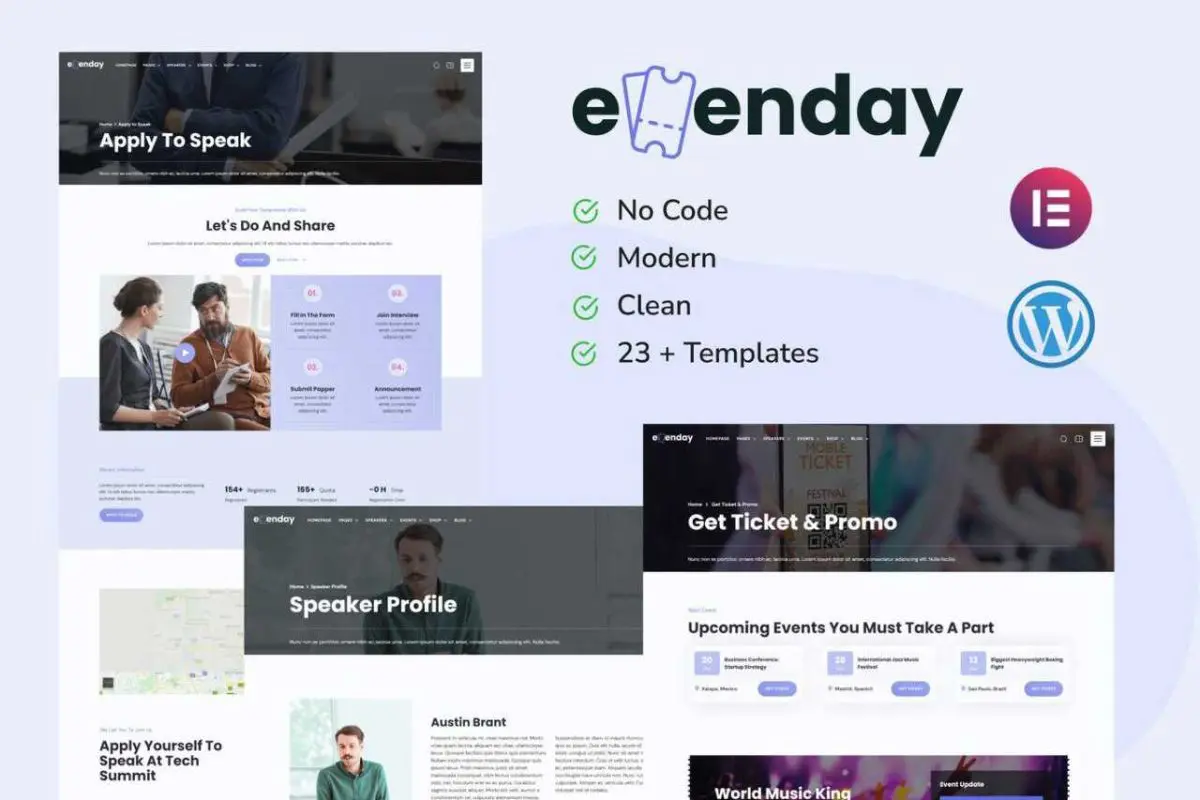 Evenday: Elementor Template Kit for Event & Exhibition Management - Image 1