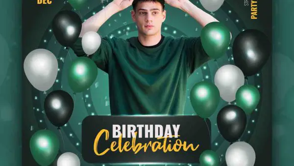 Birthday Celebration Poster Template – YTR6X1