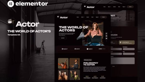 Oractor - Template Kit for Actor Agencies with Elementor