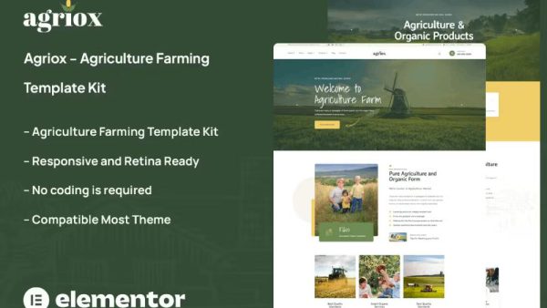 Agriox - Template Kit for Agriculture & Farming