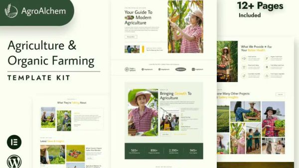 AgroAlchem - Template Kit for Agriculture & Organic Farming with Elementor Pro