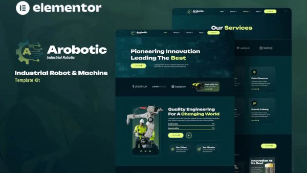 Arobotic - Elementor Template Kit for Industrial Robot & Machine