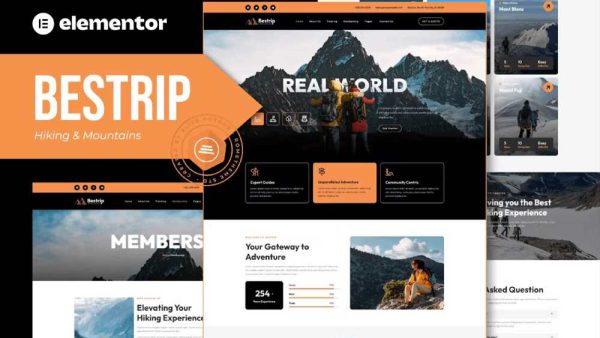 Bestrip - Hiking & Mountain Elementor Template Kit