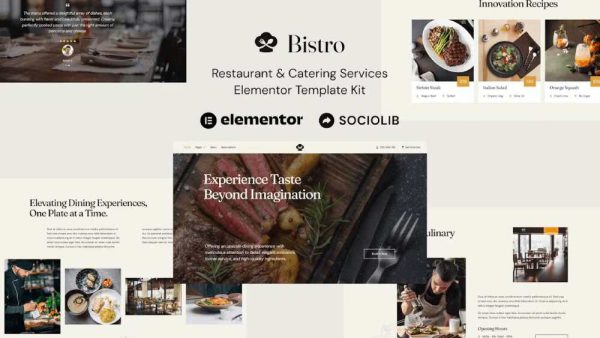 Bistro - Elementor Template Kit for Restaurant & Catering Services