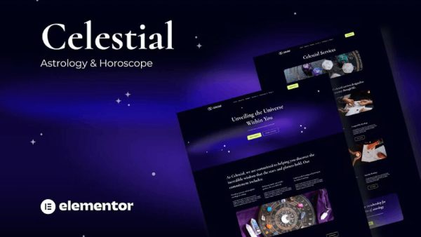 Celestial - Elementor Template Kit for Astrology & Horoscope Sites