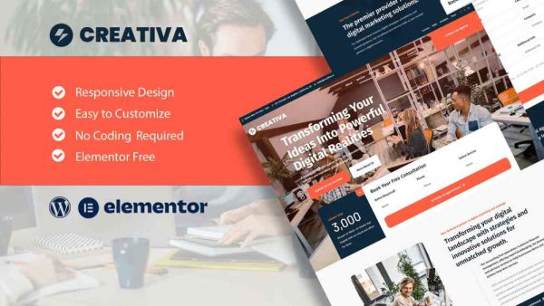 Creativa - Elementor Template Kit for Digital Agencies