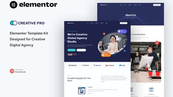 Creativepro - Elementor Template Kit for Creative Agency Studio