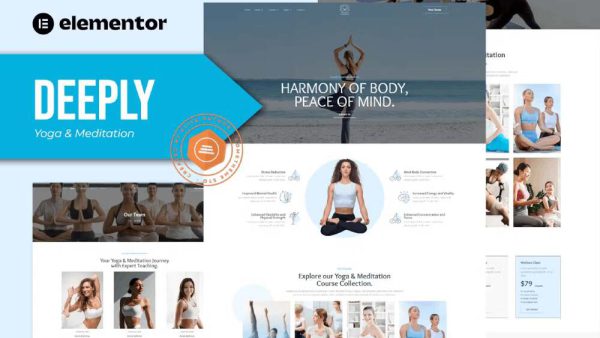 Deeply - Elementor Template Kit for Yoga & Meditation