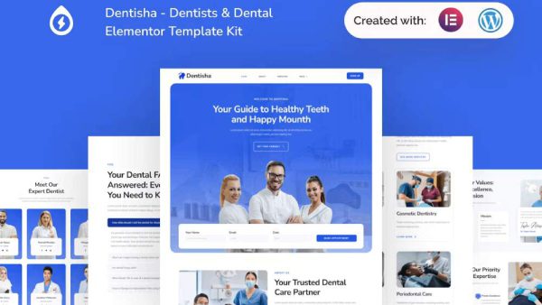 Dentisha - Template Kit for Dentists & Dental Clinics with Elementor