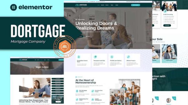 Dortgage - Elementor Template Kit for Mortgage Companies