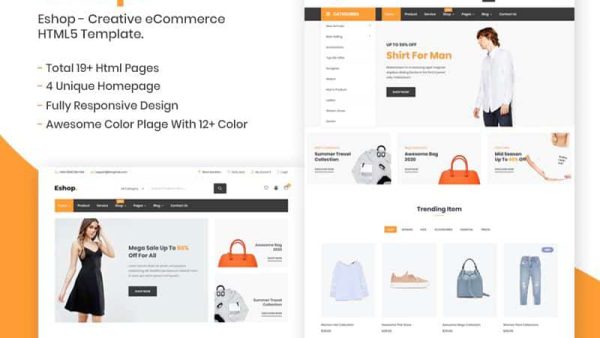 Eshop - Ultimate Responsive eCommerce HTML5 Template