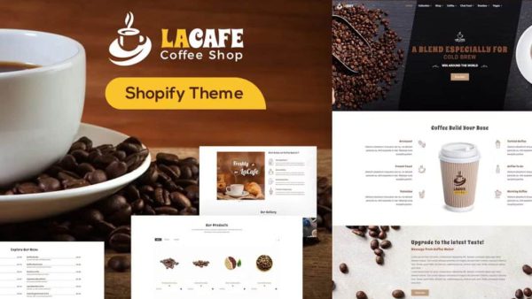 LaCafe Coffee Shop Shopify Store - Responsive Theme for Food & Drink