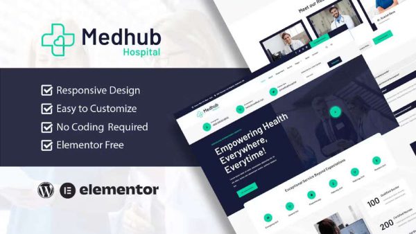 MedHub - Elementor Template Kit for Hospital & Medical Services