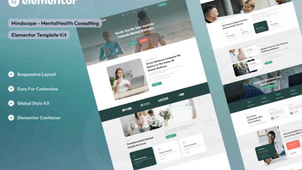 Mindscape - Elementor Template Kit for Mental Health Consulting