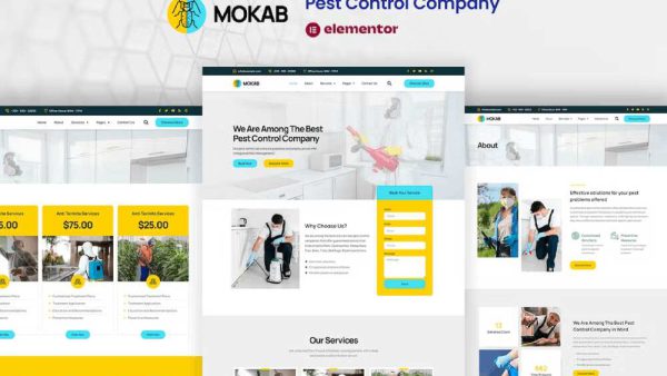 Mokab - Elementor Template Kit for Pest Control Services