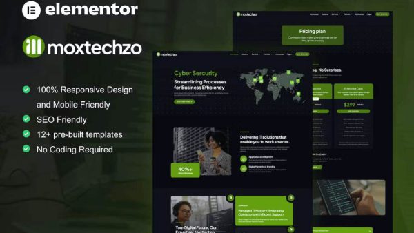 MoxTechzo - Tech Company & IT Service Elementor Template Kit