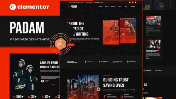 Padam – Elementor Template Kit for Firefighter Department & Emergency Services