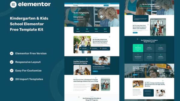 Parees - Elementor Template Kit for Kindergarten & Kids Schools