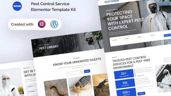 Pestspark - Elementor Template Kit for Pest Control Services