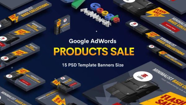 Product Sale Google AdWords Banners Ad PSD Template