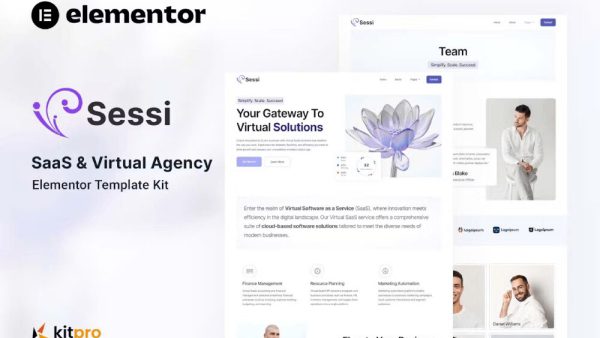 Sessi - Saas & Virtual Agency Template Kit for Elementor