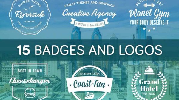 Vintage Badges & Logos – Professional PSD Set