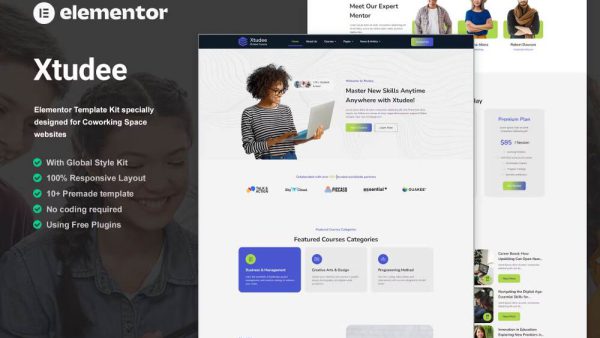 Xtudee - Elementor Template Kit for Online Courses