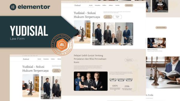 Yudisial - Elementor Template Kit for Law Firms