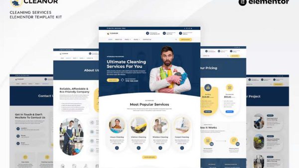 Cleanor - Template Kit for Cleaning Services with Elementor