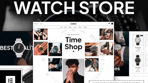 Clocki - Template Kit for Watch Store with Elementor Pro