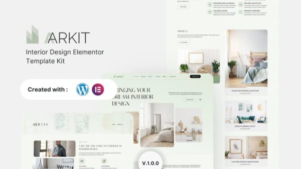 Aarkit - Interior Design Elementor Template Kit