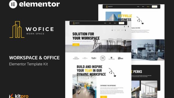 Wofice - Workspace & Office Elementor Template Kit