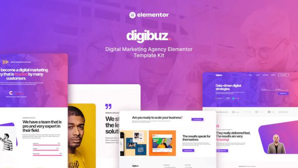 Digibuz - Digital Marketing Agency Elementor Template Kit