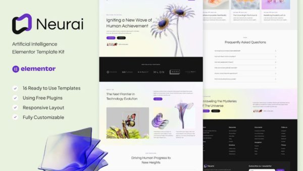 Neurai - Artificial Intelligence Elementor Template Kit