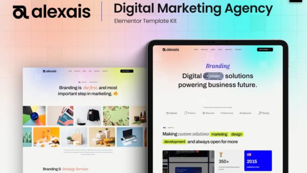 Alexais - Digital Marketing Agency Elementor Template Kit