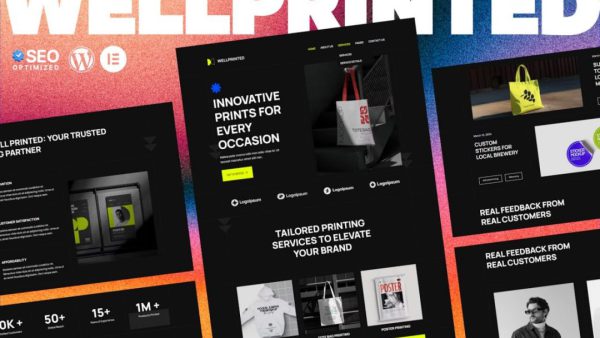 WellPrinted - Print Service Elementor Template Kit