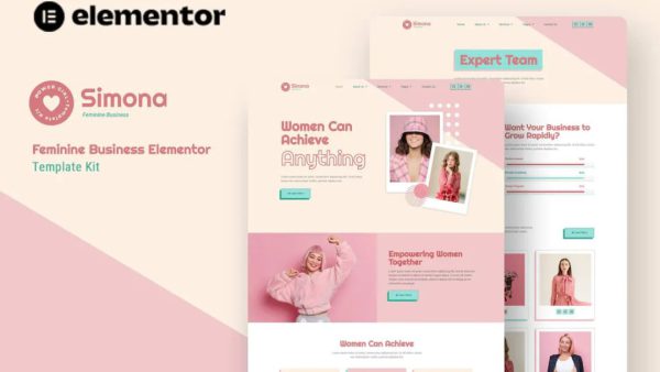 Simona - Feminine Business Elementor Template Kit