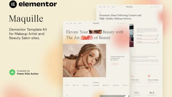 Maquille – Makeup Artist & Hair Stylist Elementor Template Kit