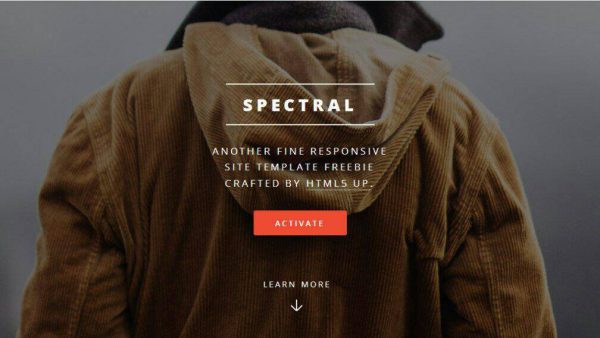 Spectral HTML Template – Sleek and Modern for Creative Projects