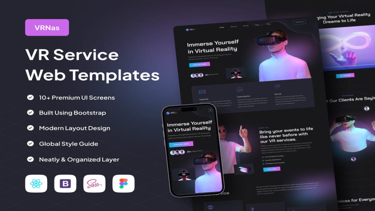 VRNas - VR Service HTML Templates: Elevate Your Virtual Reality Website