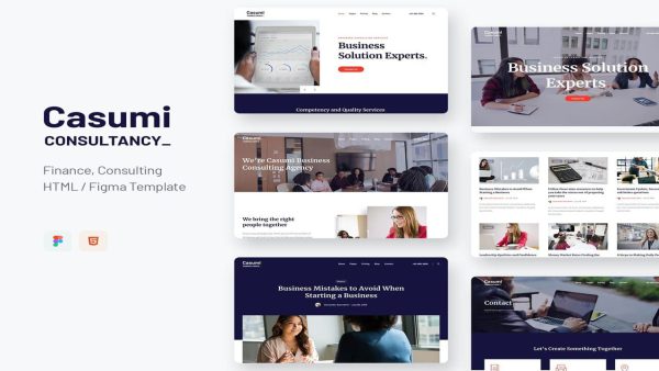 Casumi - Finance Consulting HTML Template for Businesses