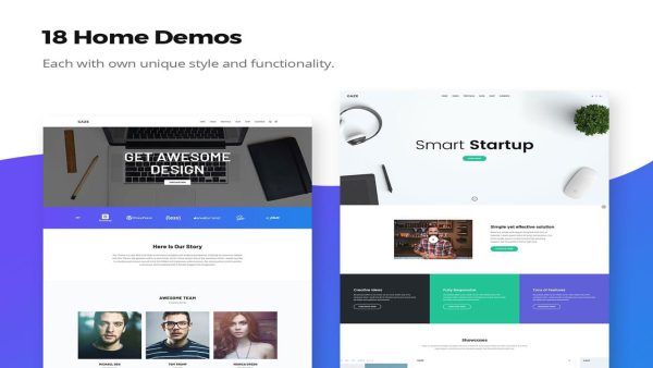 Gaze - Premium Multipurpose HTML Template with 18 Home Demos