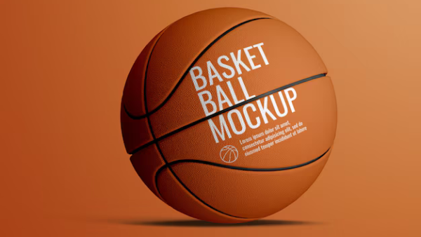 Basketball Ball Mockup - High Resolution, Editable PSD with Smart Objects