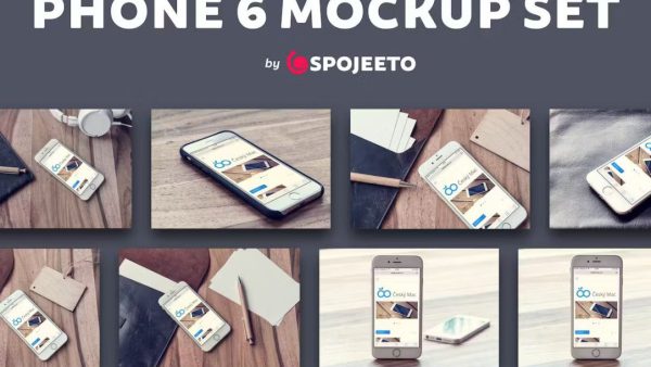 Phone 6 Mockup - Photorealistic PSD for High-Resolution Displays