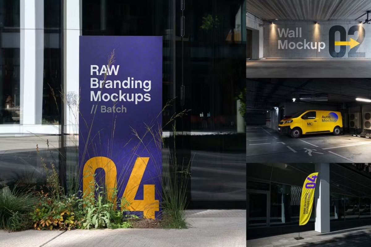 City Branding Billboard Mockups - RAW Series for High-Impact Designs