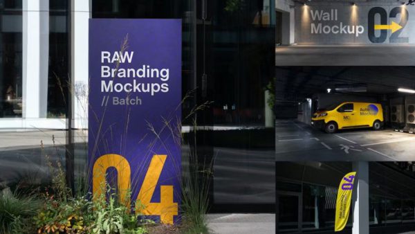 City Branding Billboard Mockups - RAW Series for High-Impact Designs