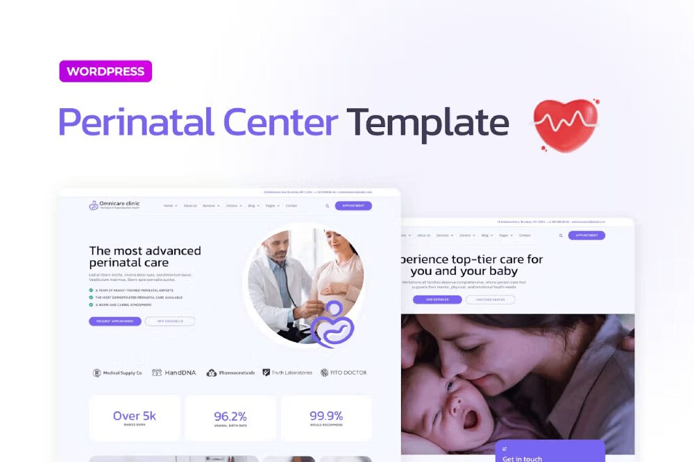 Omnicare - Template Kit for Reproductive & Perinatal Center with Elementor